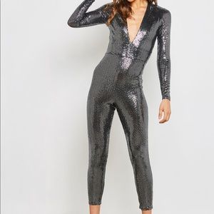 Miss Selfridge ASOS Sequin Jumpsuit Small NWT